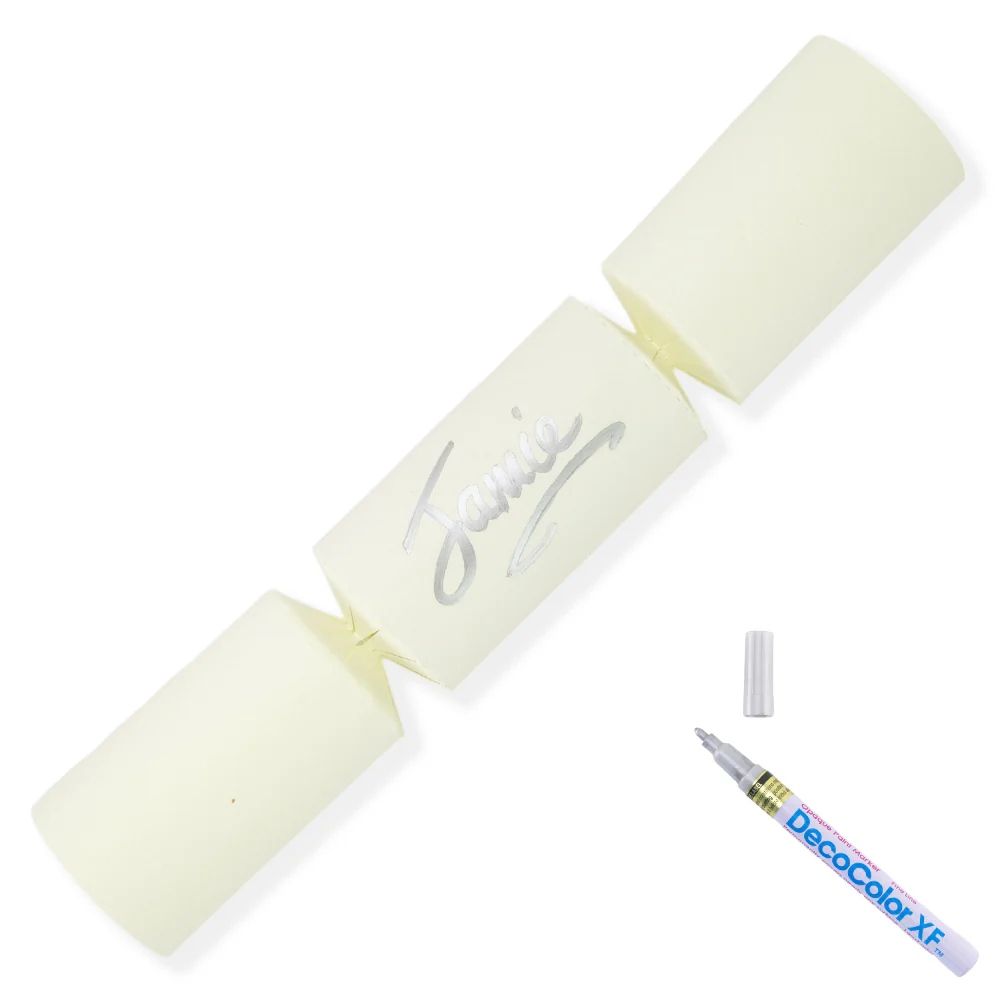 Ivory | 12 Personalise Your Own Crackers | Make & Fill Your Own | With Pen - Image 9
