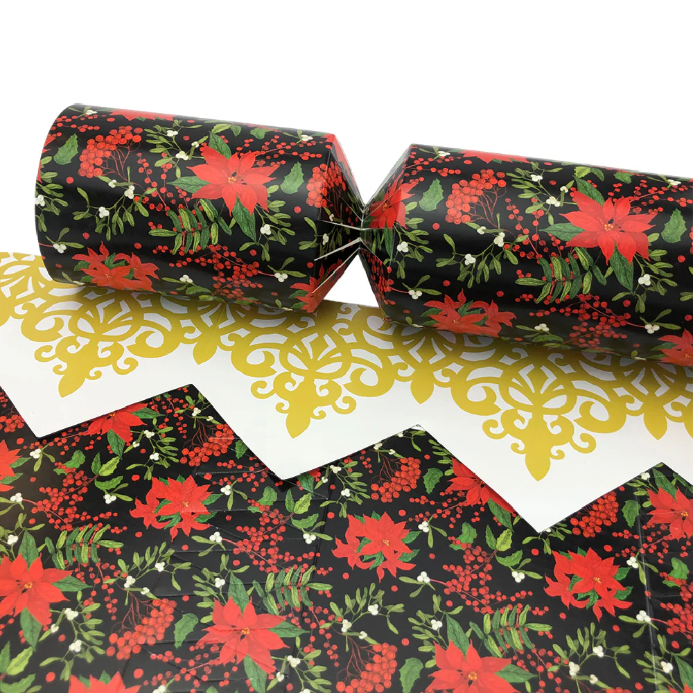Red Christmas Poinsettia | Cracker Making Craft Kit | Make and Fill Your Own - Image 6