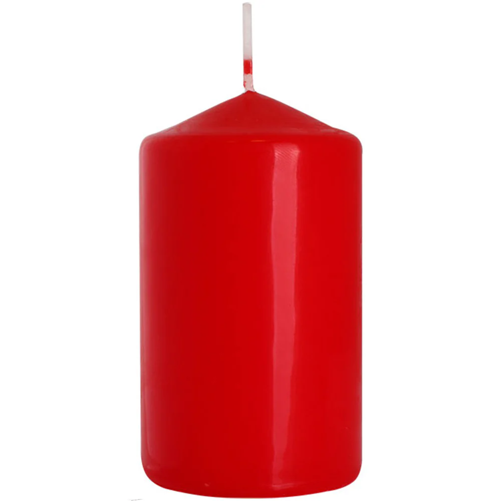 Red | Pillar Candles | Choose 60mm to 250mm Tall - Image 7
