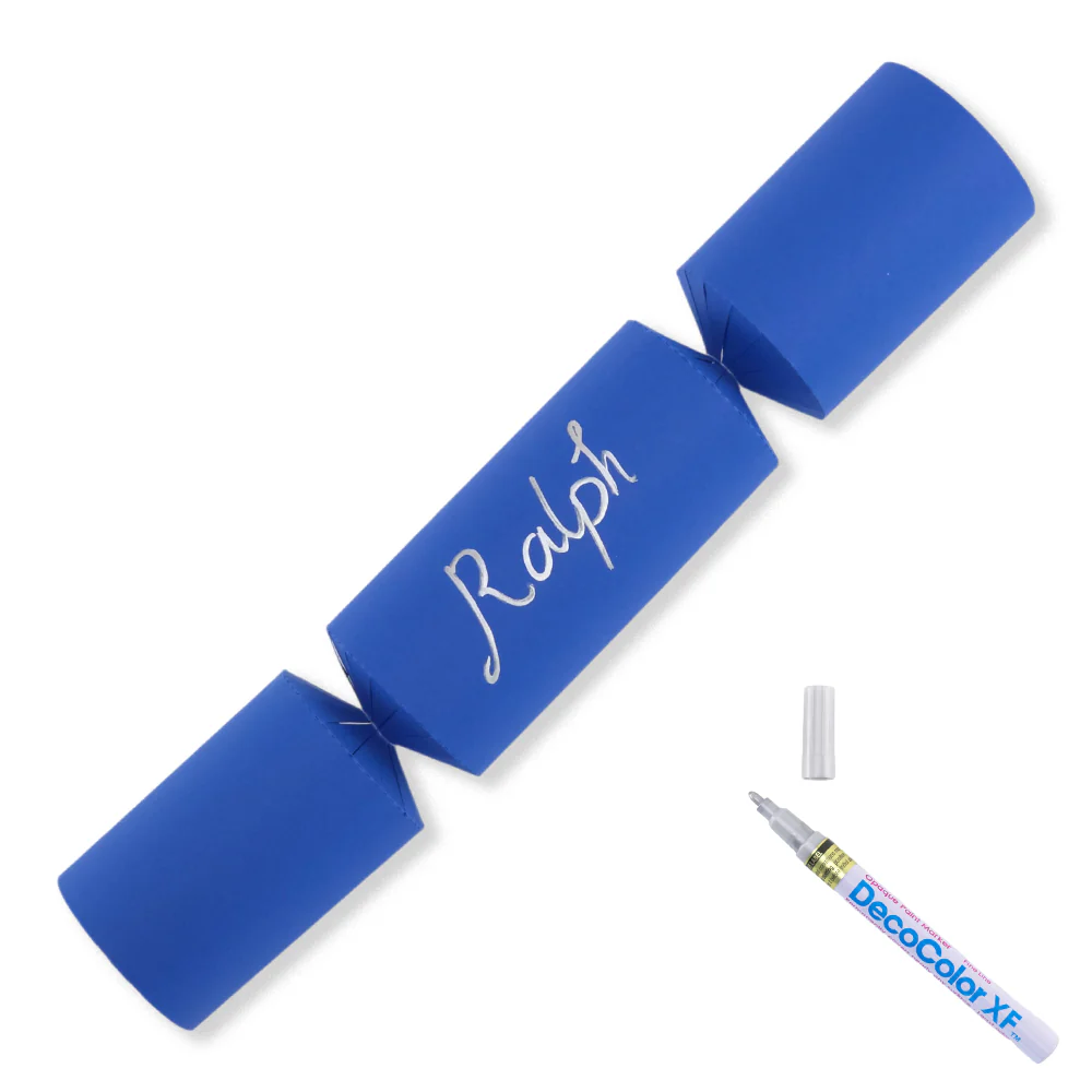 Royal Blue | 12 Personalise Your Own Crackers | Make & Fill Your Own | With Pen - Image 6