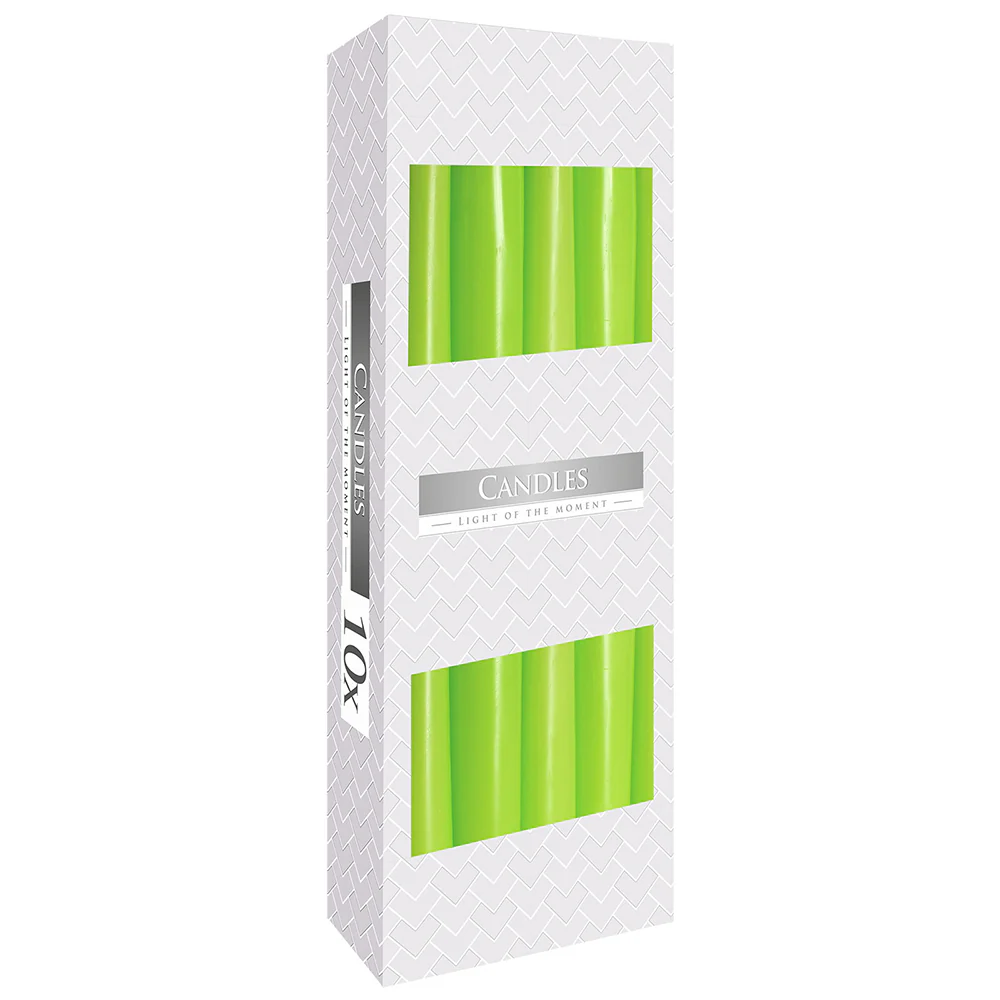 Single Colour | 24cm Taper Candles | 10 Pack | 7 Hour Burn Time - Image 7