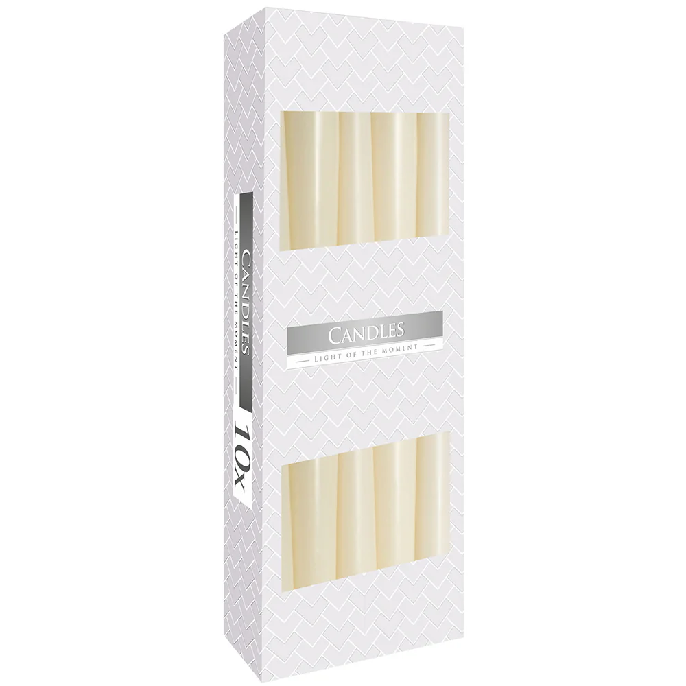 Single Colour | 24cm Taper Candles | 10 Pack | 7 Hour Burn Time - Image 8